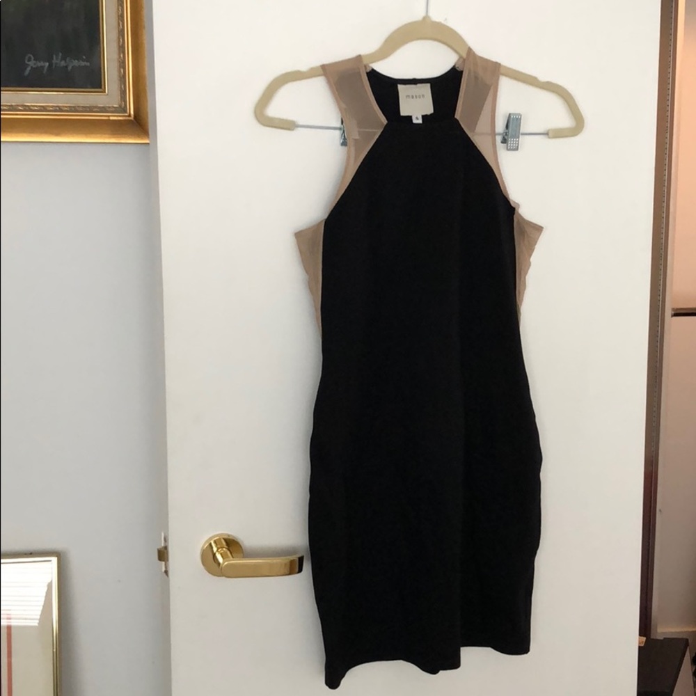 Mason dress with sheer cutouts